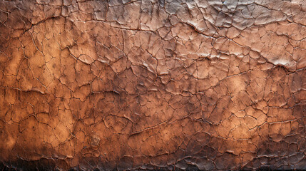 Macro Close-up of Old Weathered Leather