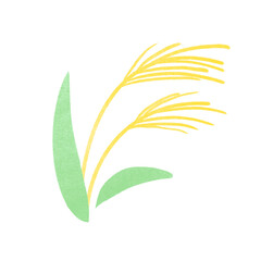 ススキのスタンプ