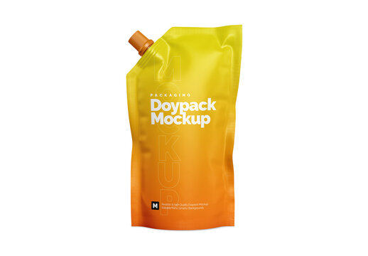 Doypack with Side Cap Mockup