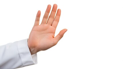 hand isolated on white background