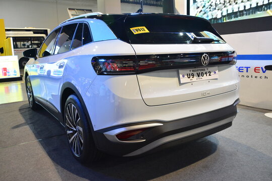 Volkswagen id4 suv at Philippine Commercial Vehicle Show in Pasay, Philippines