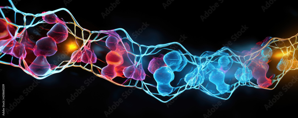 Aufkleber this macro image shows a phospholipid molecule in detail its distinct components illuminated. its po
