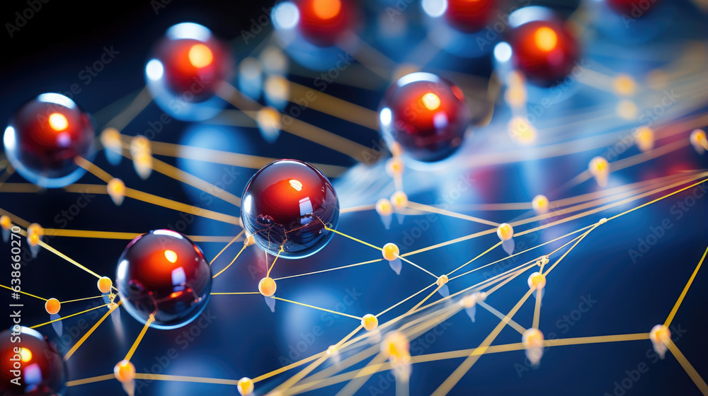Poster the resting membrane potential appears to be an intricate pattern of spheres and lines. the spheres 
