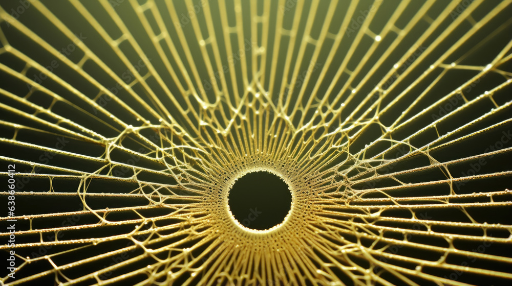 Poster this macro image shows a diatom which is a type of unicellular organism with a silicate cell wall. i
