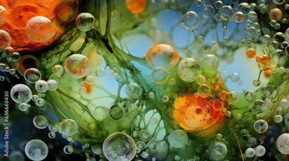 Poster this macro image of a microscopic wetland reveals the many small intricate details that can be found