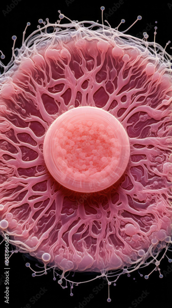 Aufkleber this image of streptococcus was taken with a microscope at 1000x magnification. its roundshaped cell