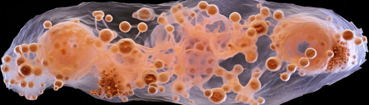 A nodule of lipids located inside an adipose cell including polar molecules of the triglycerides and phospholipids. The main components are translucent blobs of