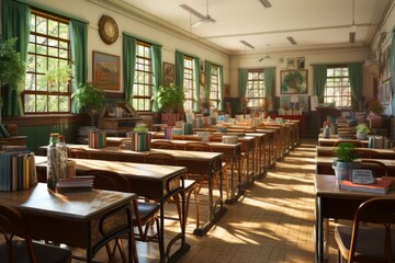 vintage classroom