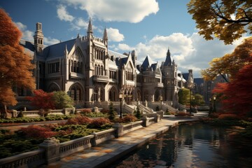 Fototapeta premium Back to School: Children and Youth Embrace Learning and Self-Investment, Exploring Education and Personal Growth Through Classroom Dynamics, Student Engagement Teacher Dedication, and Learning English