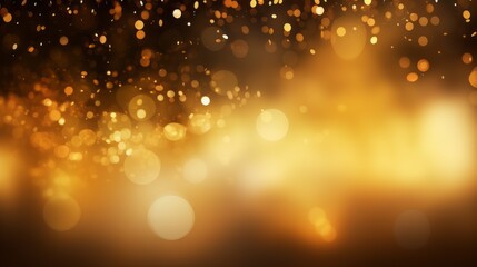 Golden Blurred Stardust: Blurry Light Effect