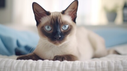 Siamese: Cat in the Bedroom