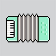 Pixel art illustration Accordion. Pixelated Accordion. Accordion music icon pixelated
for the pixel art game and icon for website and video game. old school retro.