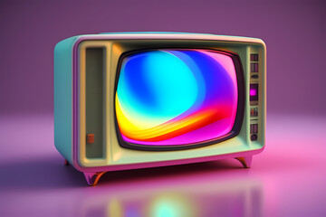 レトロなテレビ、アナログテレビ｜retro tv, analog television. Generative AI
