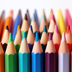 Fototapeta premium Colored pencils (AI Generated) 