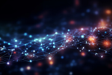 Obraz premium digital space background, Generative AI