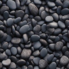 Gray pebbles seamless pattern texture background