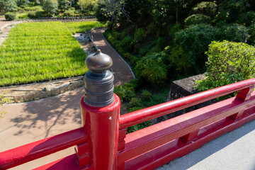 赤い欄干　小田原城