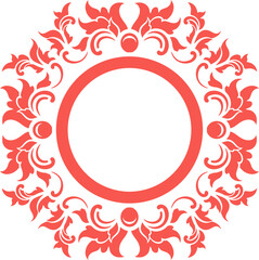 Vintage Ornament Frame For Wedding Illustration