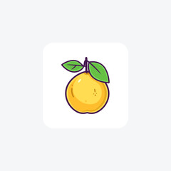 Pear Bold color Icon