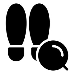 footprint investigation icon