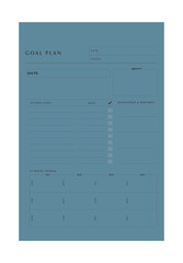 Goal project planner. (Spring) 