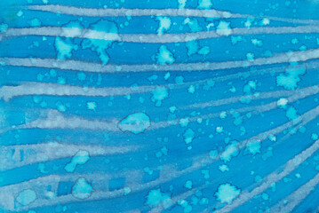 Blue painted watercolor background texture