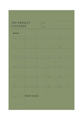The Project Canlender Planner. (Nature)