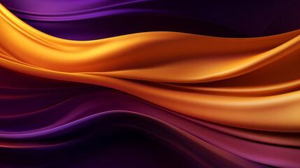 3d wave of gold and purple. As background or wallpaper