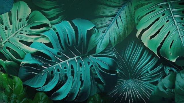 Up to 4K resolution, Green leaves, Generative AI with blender