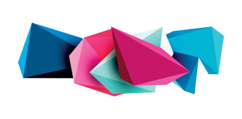 Colorful stylish vector geometric abstract background