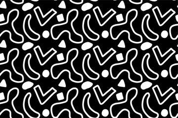 Abstract Handdrawn Seamless Pattern Background