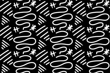 Abstract Handdrawn Seamless Pattern Background