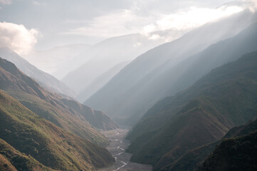 Termas de Reyes viewpoint in the province of Jujuy in the Argentine Republic where you can see the...