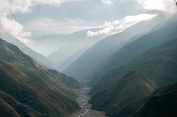 Termas de Reyes viewpoint in the province of Jujuy in the Argentine Republic where you can see the Reyes River