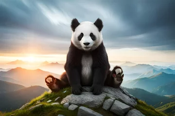 Fotobehang giant panda bear © HafizMuhammad