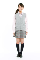 制服を着た女子高生
