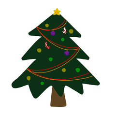 green christmas tree