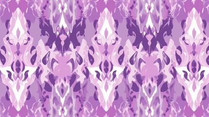 Fototapeta na wymiar ikat fabric purple and white seamless pattern background,