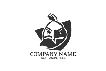 Javan Eagle Company Logo Vector Illustration. Suitable for business company, modern company, etc.