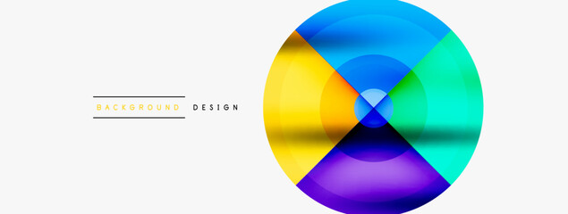 Obraz premium Circle pattern background. Abstract backgrounds bundle for wallpaper, banner, background, landing page, wall art, invitation, prints, posters