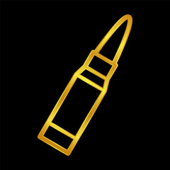 gold colored bullet icon