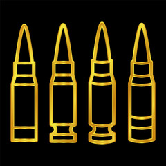 gold colored bullet icon