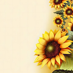 Eye catching floral background design with colorful