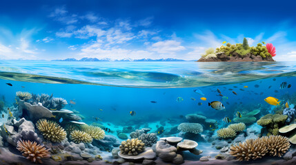 Naklejka na ściany i meble Great Barrier Reef Australia