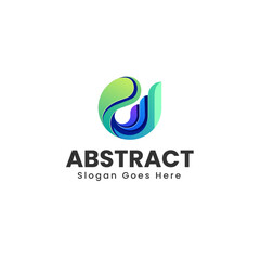 Vector Logo Illustration Abstract Gradient Colorful Style