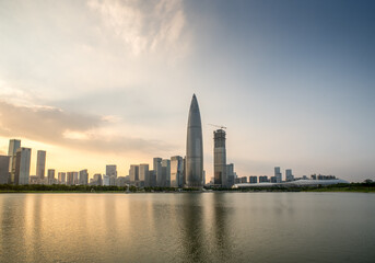 Fototapeta na wymiar Downtown Shenzhen skyline