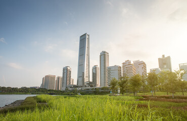 Fototapeta na wymiar Downtown Shenzhen skyline