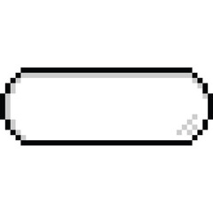 Pixel art cartoon speech balloon 3