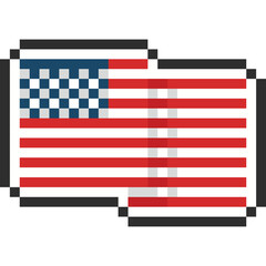 Pixel art usa flag