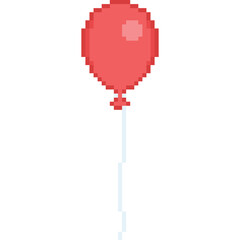 Pixel art balloon icon 4
